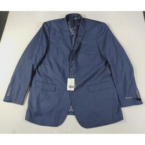 Alain Dupetit Suit Jacket Mens 50L Blue Quick Dry Business Formal Office Wedding